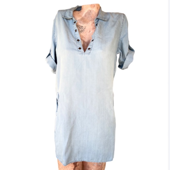 Velvet Heart Denim - Denim Chumbray Mini Dress